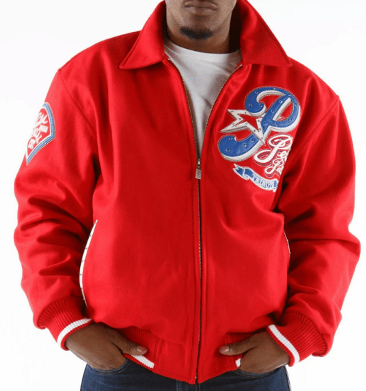 Pelle Pelle Red Philly Tribute Special Cut Wool Jacket