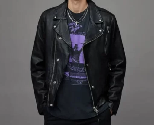 Pelle Pelle Cane Leather Biker Jacket
