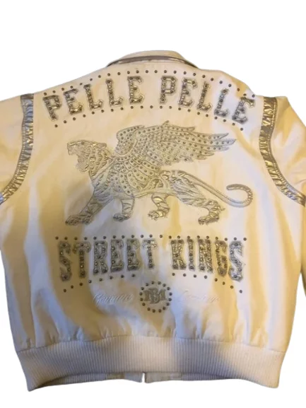 Pelle Pelle Street Kings White Leather Jacket