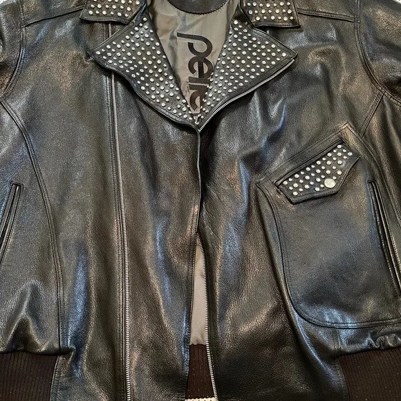 Authentic Studded Pelle Pelle Leather