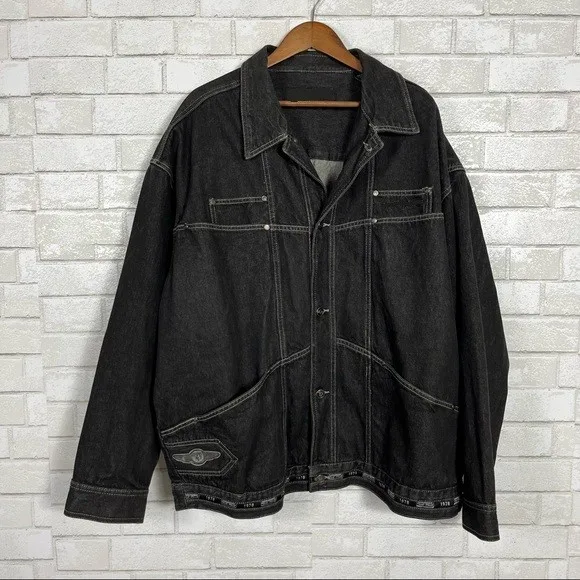 Pelle Pelle Marc Buchanan Charcoal Denim Jacket