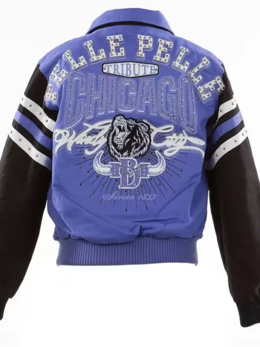 Pelle Pelle Purple Chicago Tribute Windy City Wool Jacket