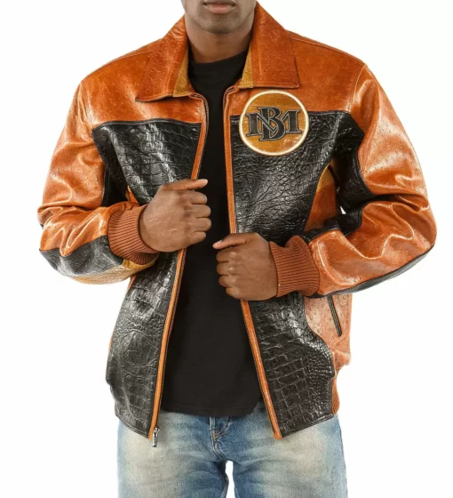 Pelle Pelle Marc Buchanan Orange Leather Jacket