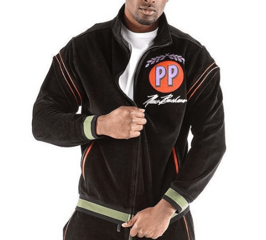 Pelle Pelle Throwback Velour Warmup Jacket