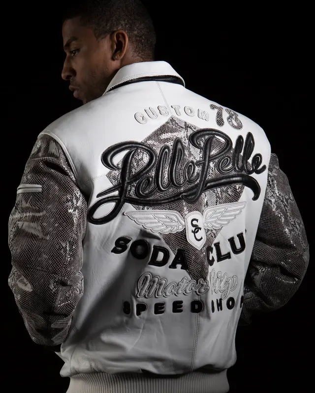 Custom 78 Pelle Pelle Soda Club White Jacket Motor City Speed Shop